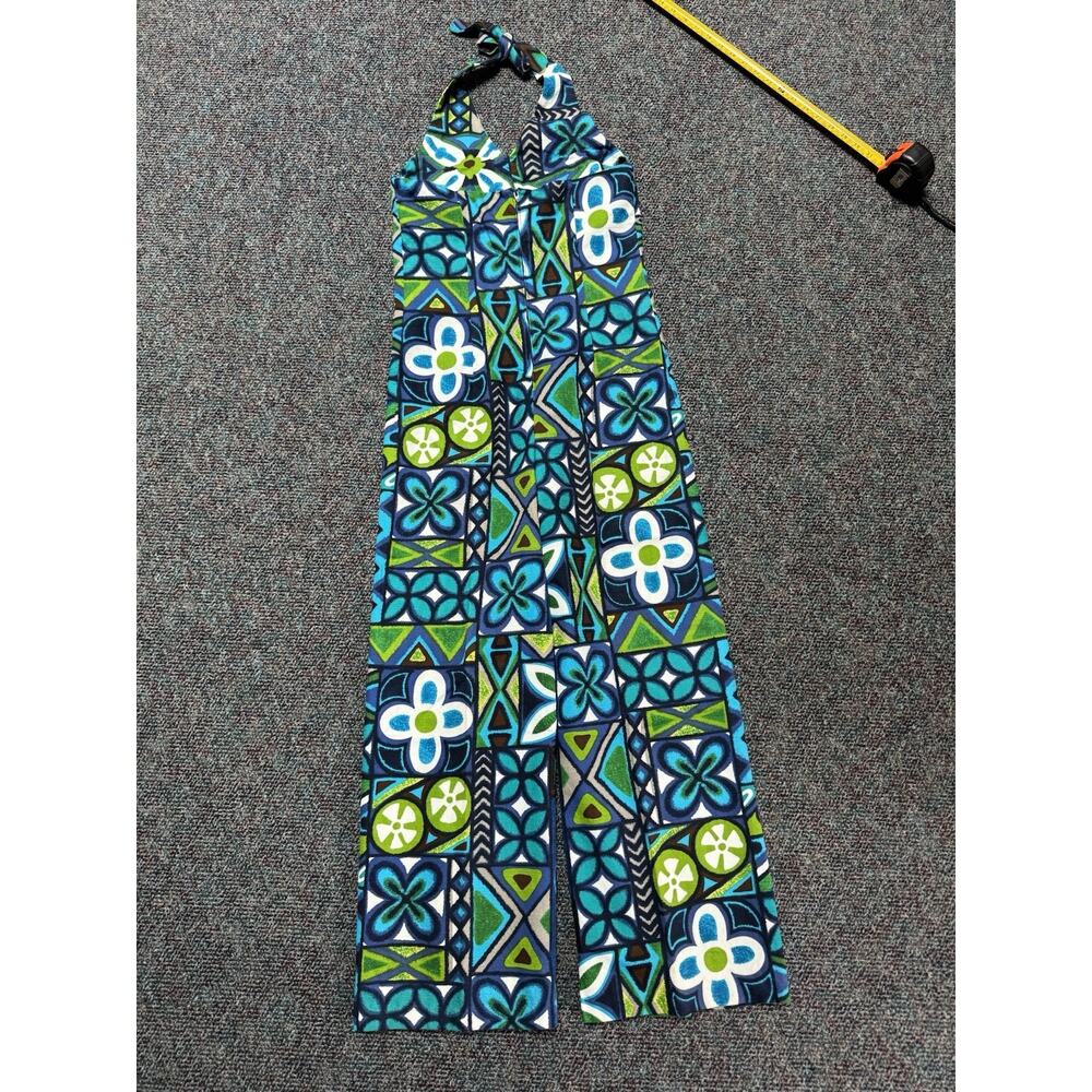 Boho Jumpsuit Womens Small Handmade Artsy Colorful Art To Wear Hippie - Picture 3 of 9